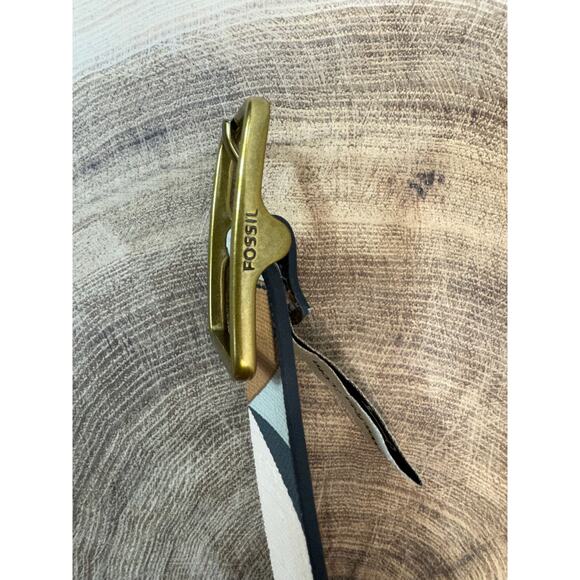 Fossil Women's Colorblock Leather Belt - Size Medium - Picture 4 of 12